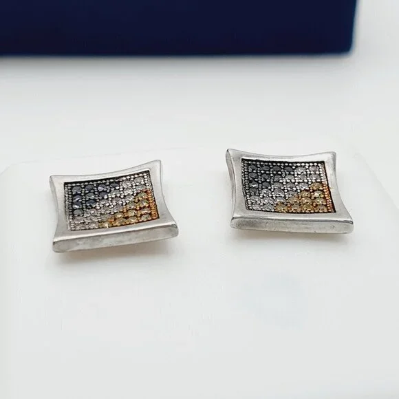 925 Sterling Silver Plated CZ Earrings, EVBRS688